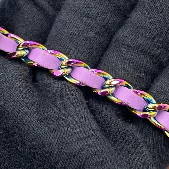 CHANEL Chain wallet Tweed Multicolor - Picture 8 of 16